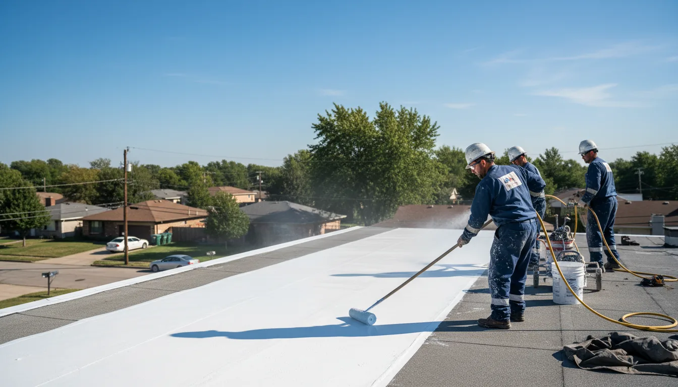 Commercial roof coating in Gypsum, KS near me